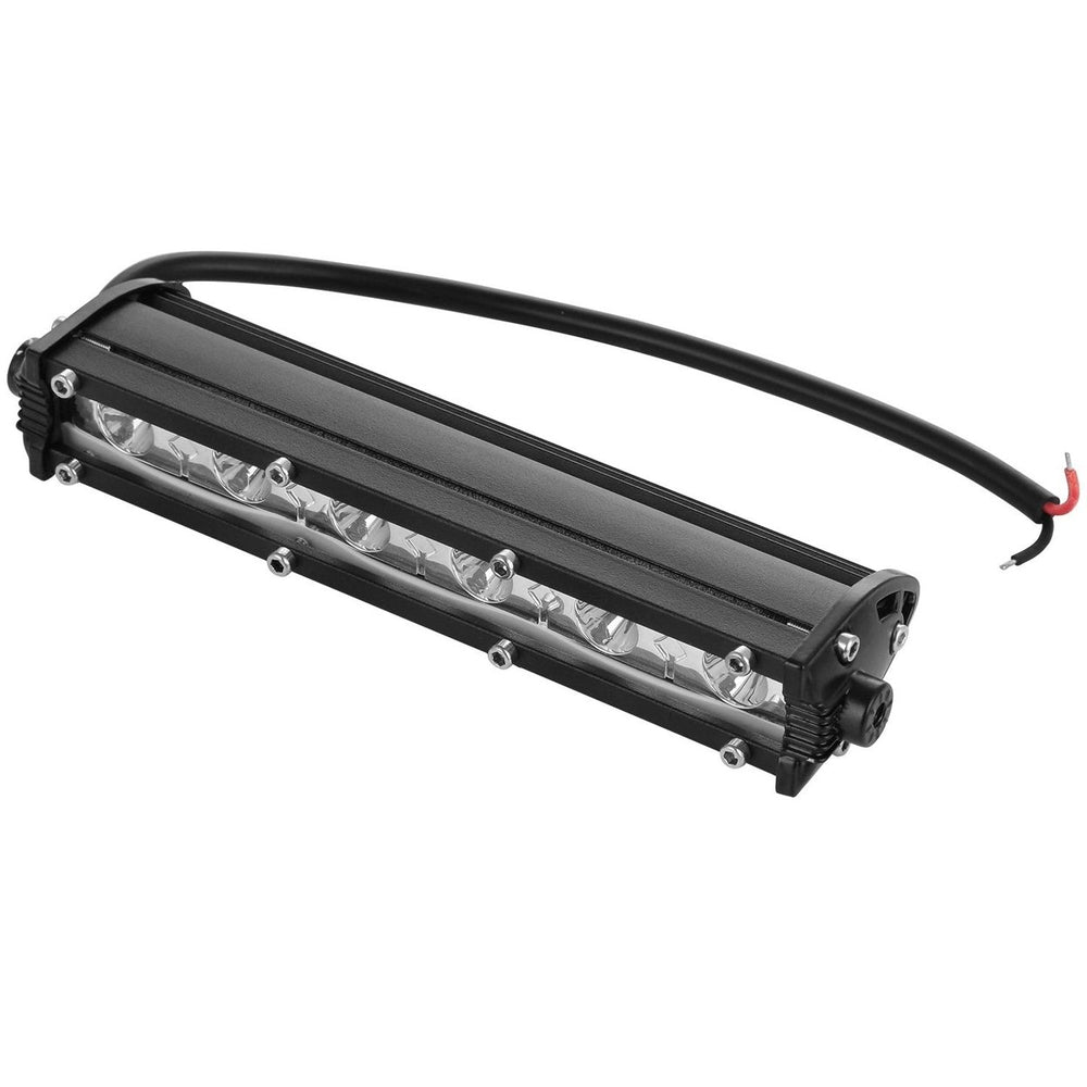 7" LED Light Bar Single Row Offroad Spot Lights Image 2