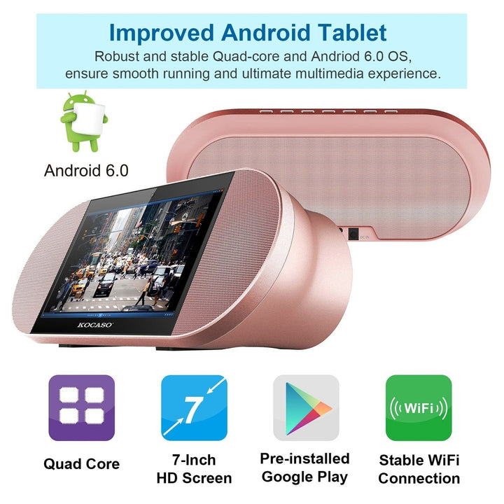 7-Inch Touch Screen Android Tablet PC with Wireless Speaker Image 4