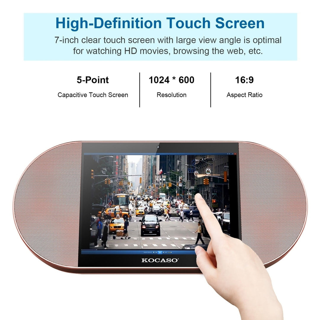 7-Inch Touch Screen Android Tablet PC with Wireless Speaker Image 4