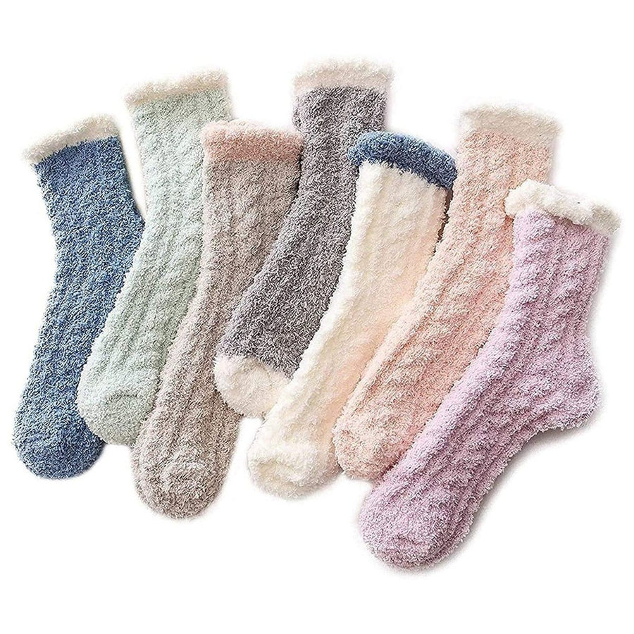 7-Pair: Womens Comfortable Sleeping Socks Image 1