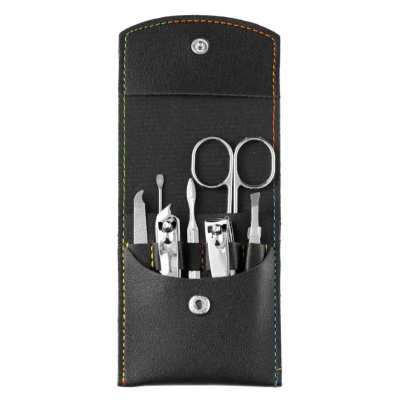 7-Piece Set: Stainless Steel Portable Nail Clipper Tool Set Image 1