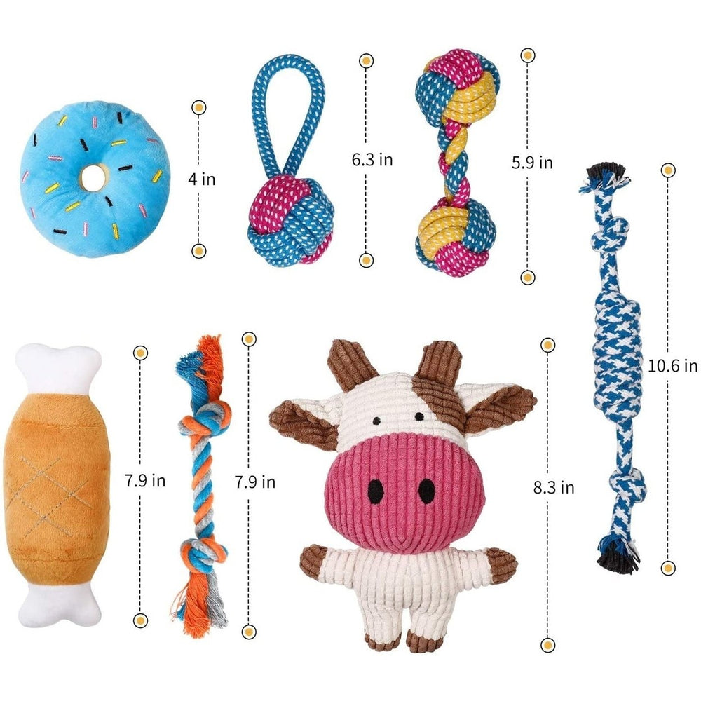 7-Piece: Puppy Cord Chew Toys Image 2