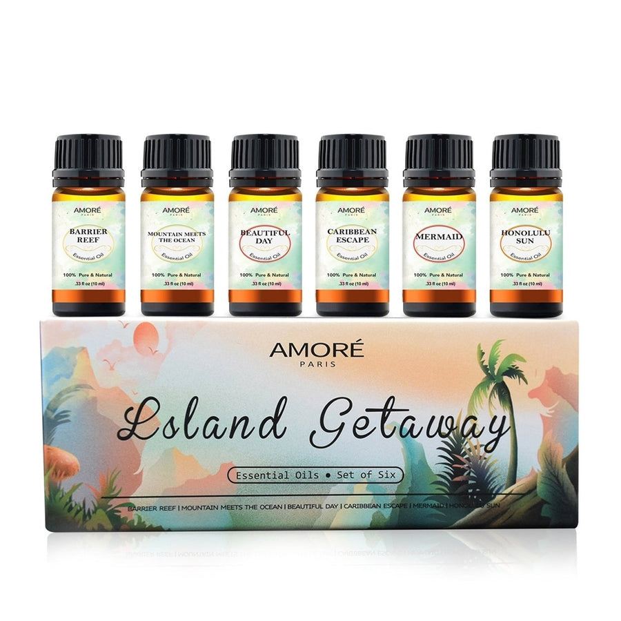 6-Piece: Island Gateway Pure Aromatherapy Essential Oil Set Image 1