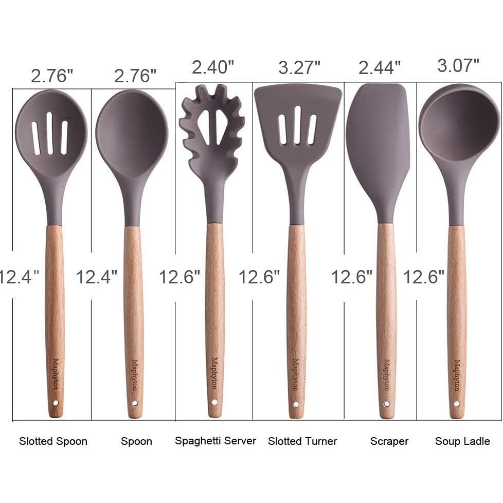 6-Piece: Maphyton Nonstick Silicone Cooking Utensils Set Image 2