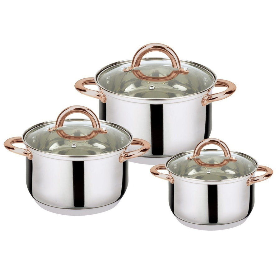 6-Piece: Stainless Steel Casserole Set Image 1