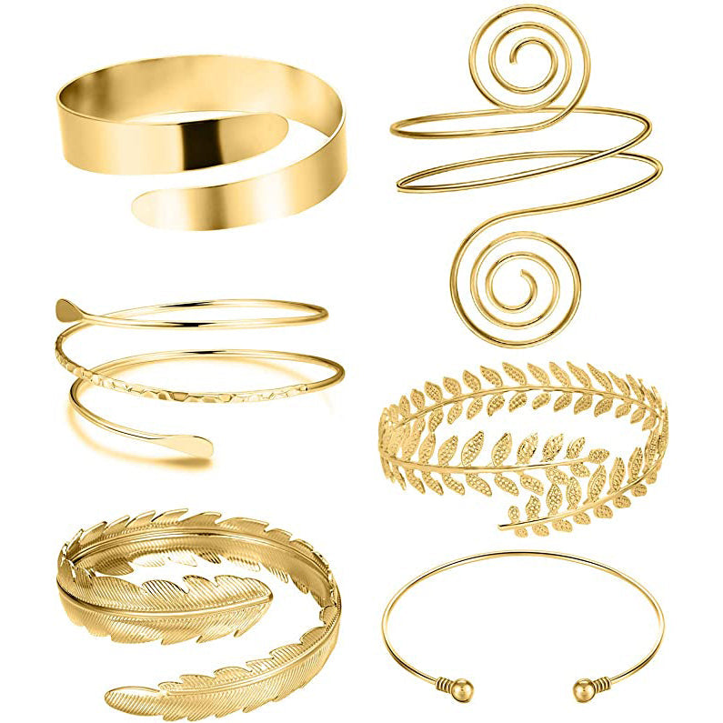 6-Piece: Womens Arm Band Cuff Bracelet Image 1