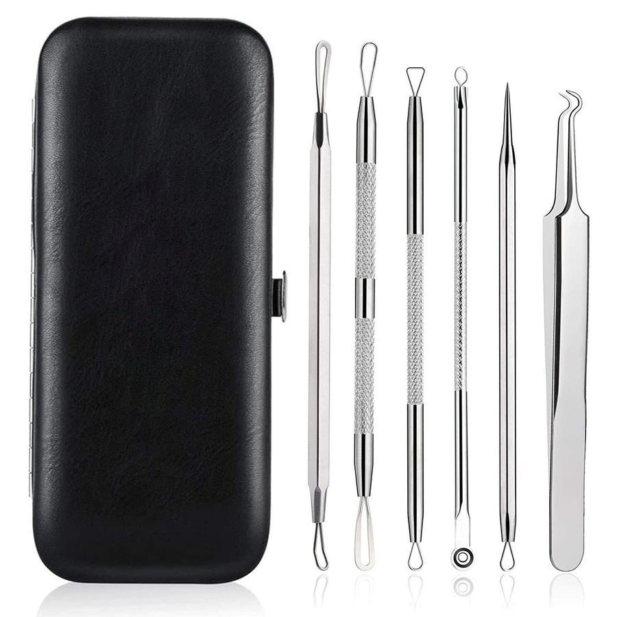 6-Pieces Set: Blackhead Remover Comedones Extractor Acne Removal Kit Image 1