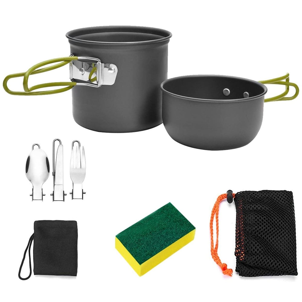 8-Piece: Camping Cooking Ware Set Image 2