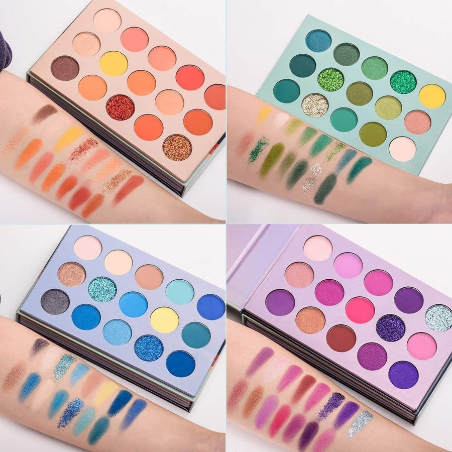 60 Colors Eyeshadow Palette 4-in-1 Color Board Makeup Palette Set Image 1