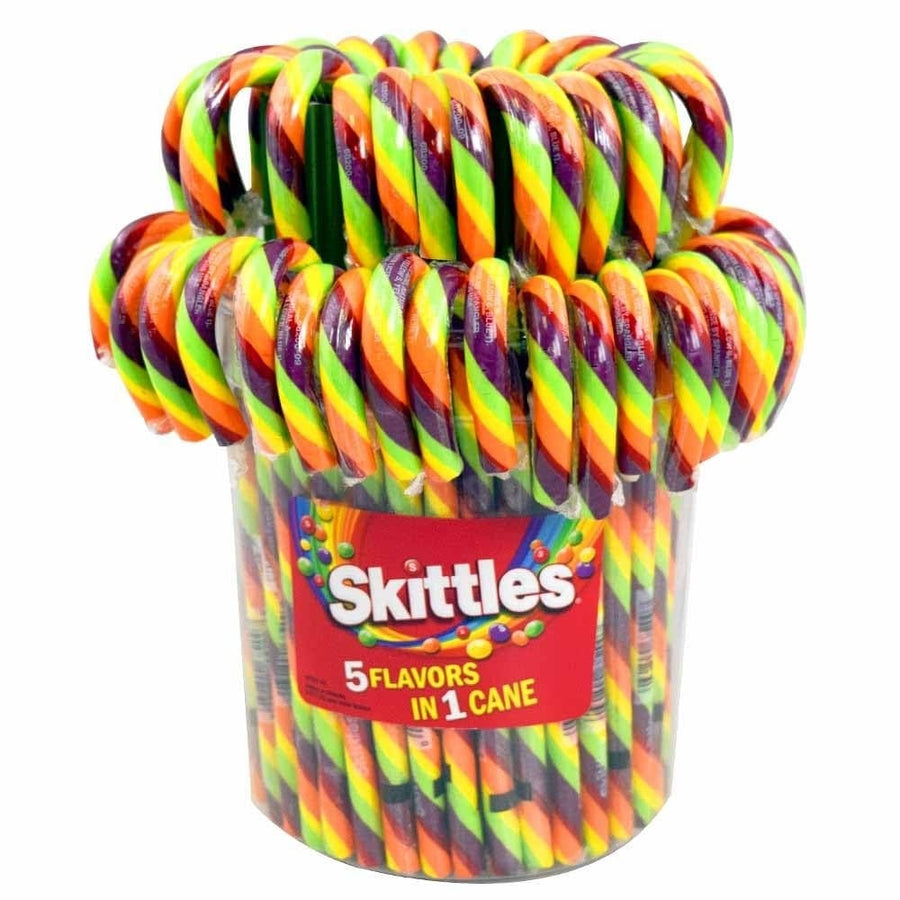 60 Count Skittles Candy Canes Image 1