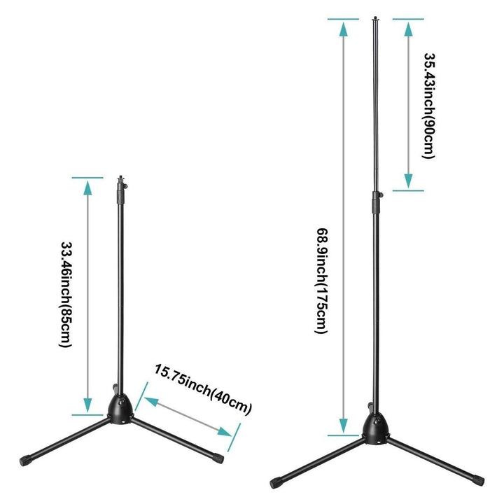 AGPtEK Condenser Microphone Stand with Non-Slip Feet Image 4