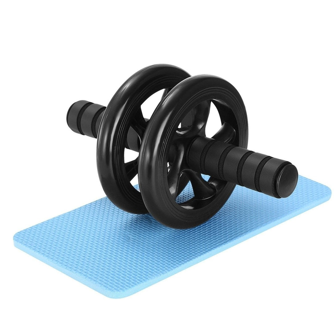 Ab Roller Wheel Fitness Exercise with Knee Pads Image 1