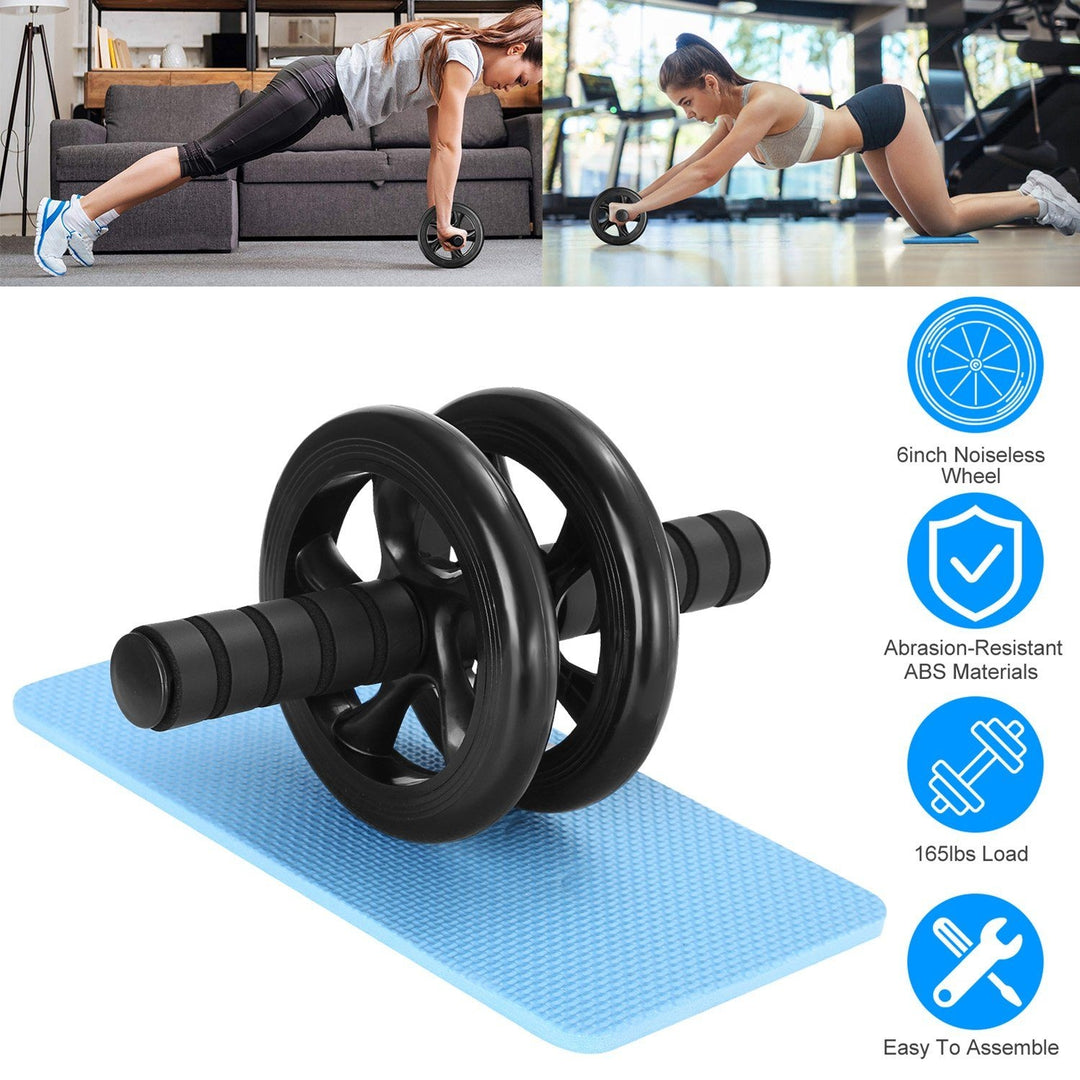 Ab Roller Wheel Fitness Exercise with Knee Pads Image 10