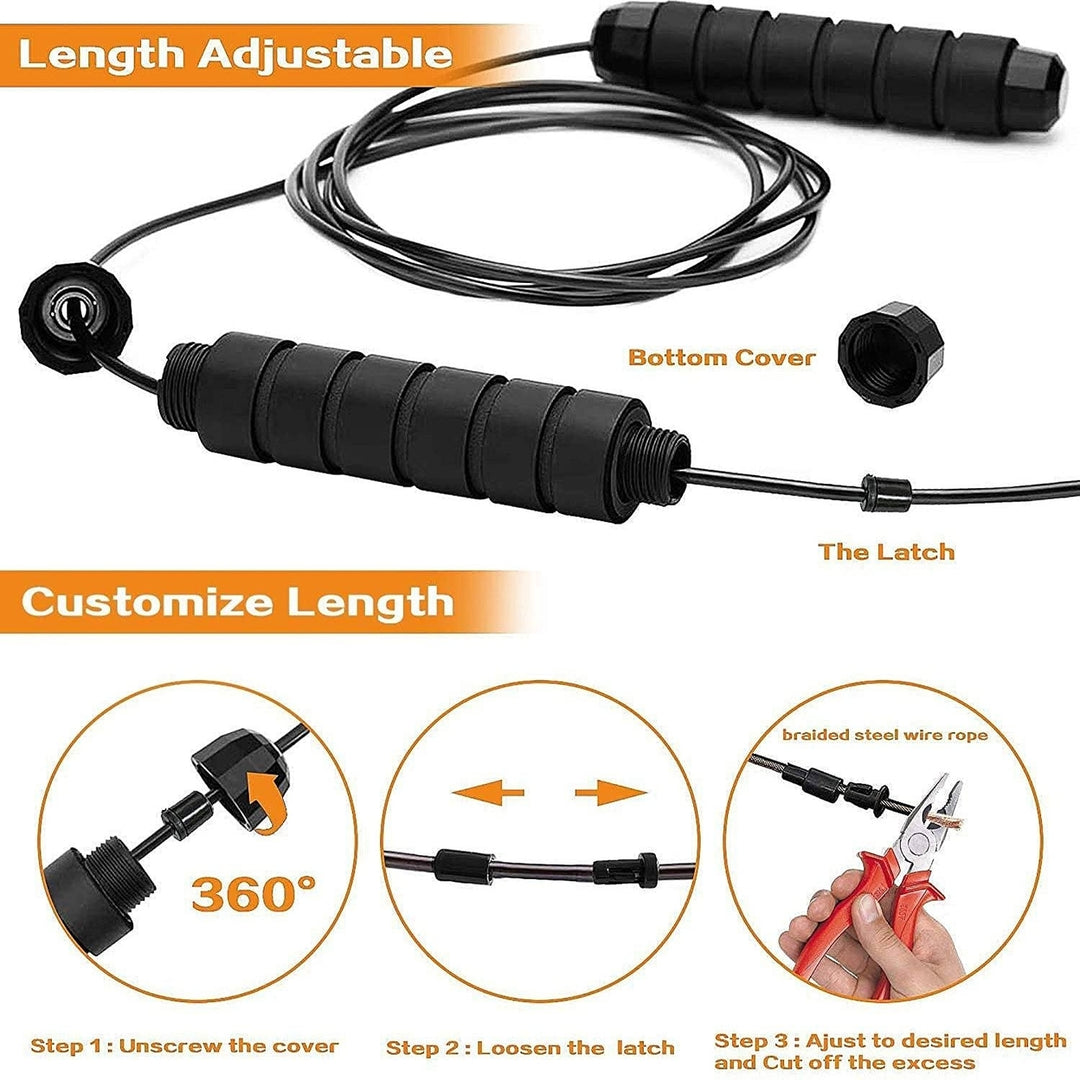 ACECOM Jump Rope Tangle-Free with Ball Bearings Image 7