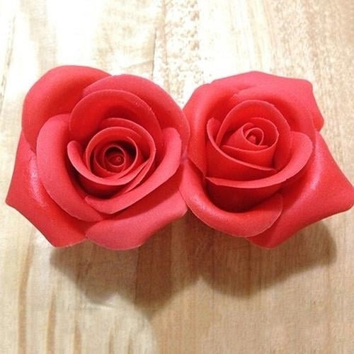 6-Piece: Baking Mold Fondant Cake Sugarcraft Rose Flower Cookie Image 6