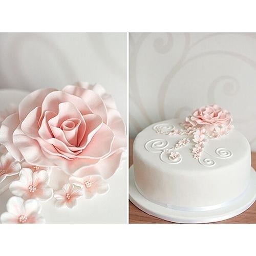 6-Piece: Baking Mold Fondant Cake Sugarcraft Rose Flower Cookie Image 7