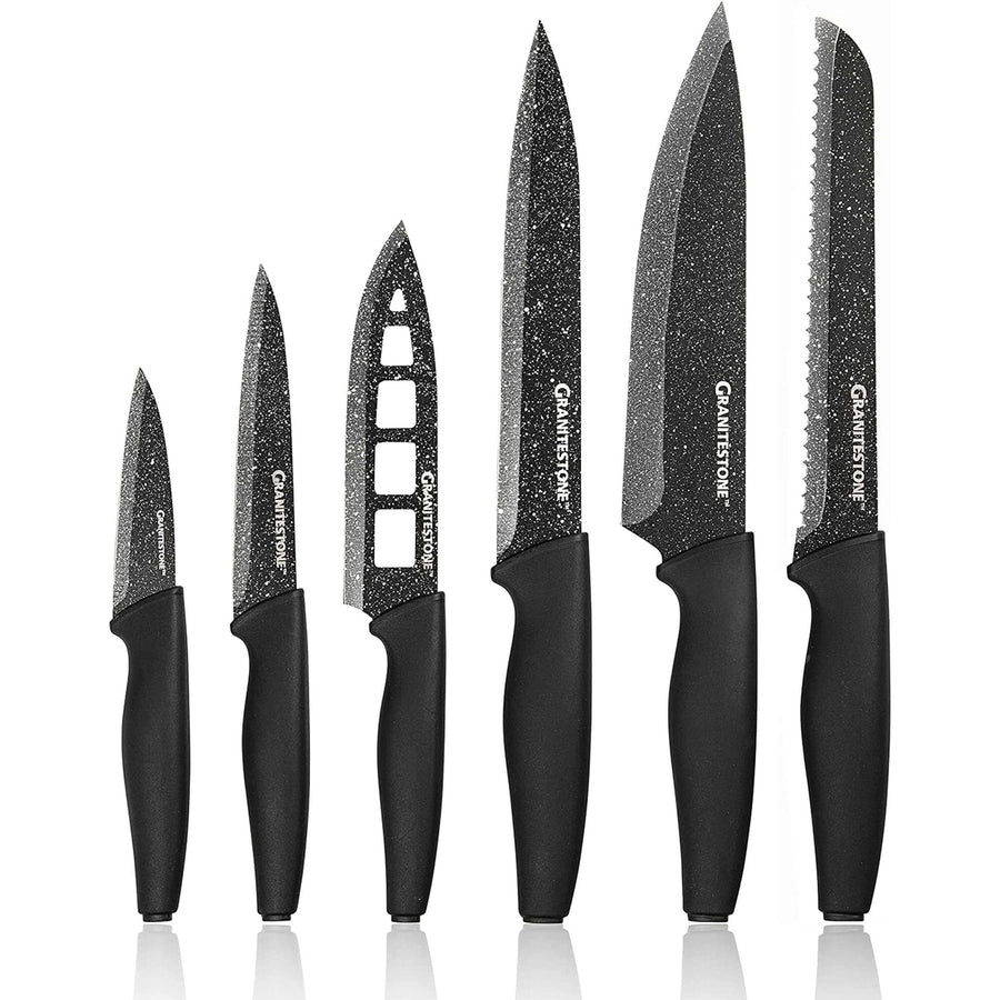 6-Piece: Granitestone Nutriblade Knives Set Image 1