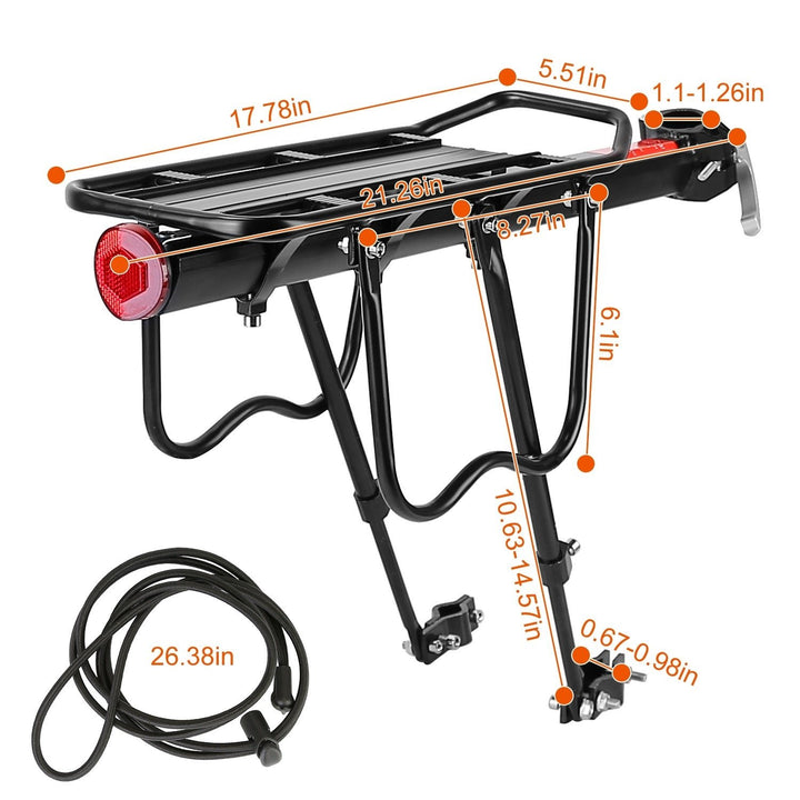 Adjustable Bike Cargo Rack Image 4