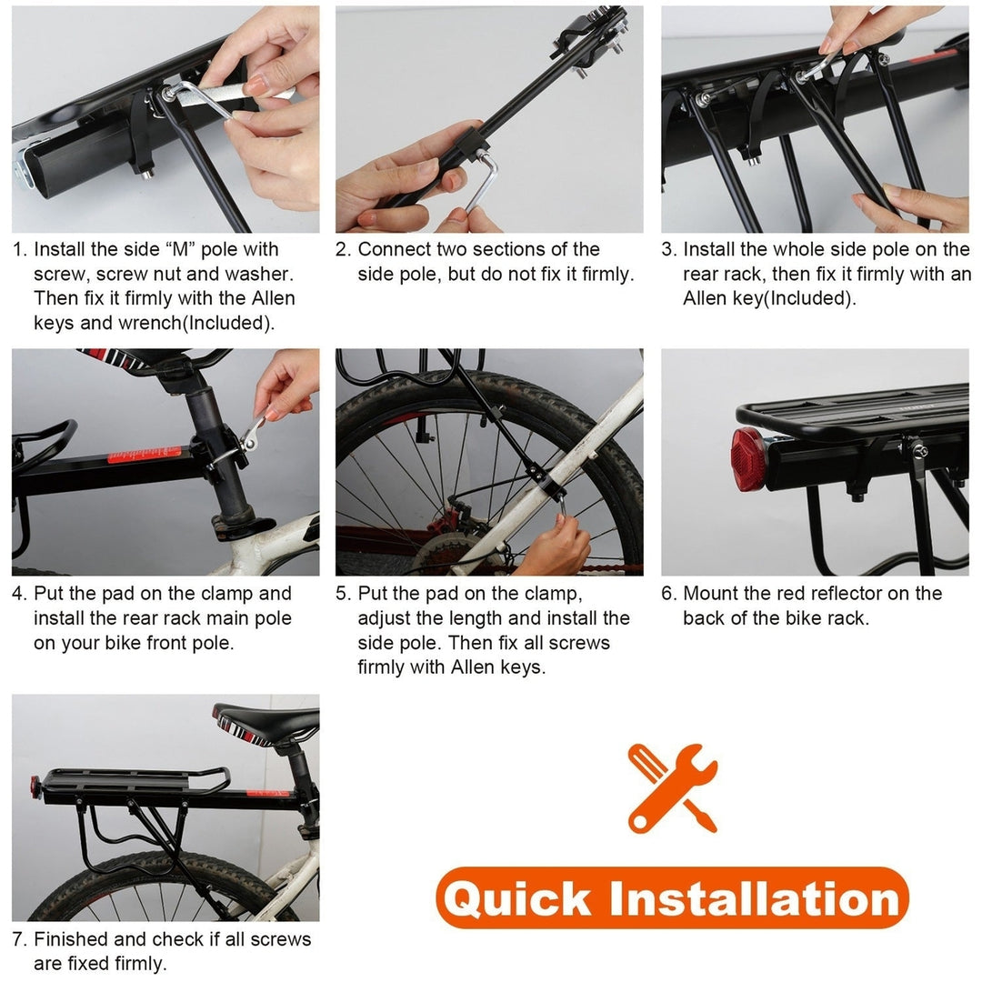 Adjustable Bike Cargo Rack Image 11