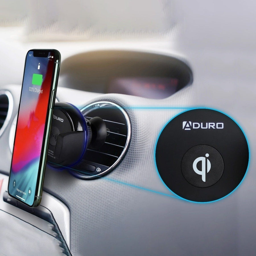 Aduro Qi-Certified Wireless Charging Vent Mount Image 1