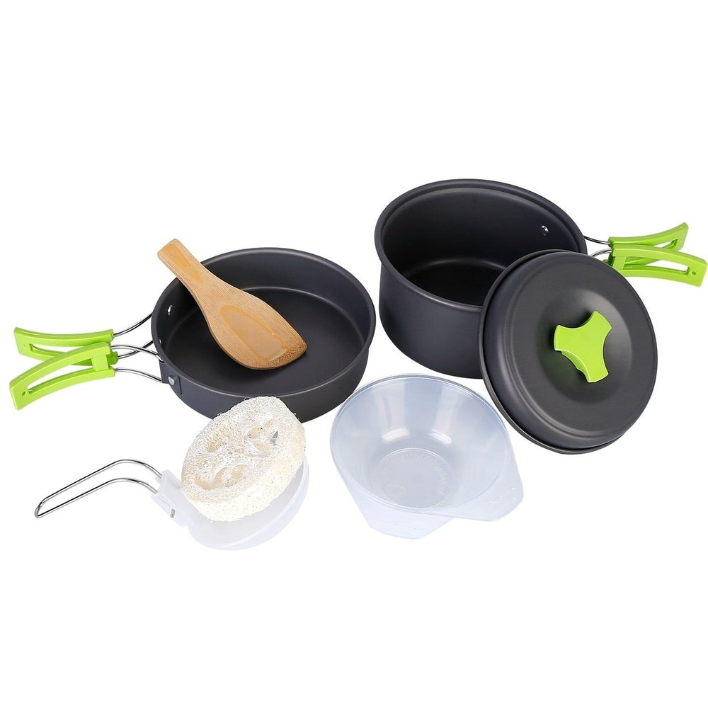 9-Piece: Camping Cookware Set Image 2