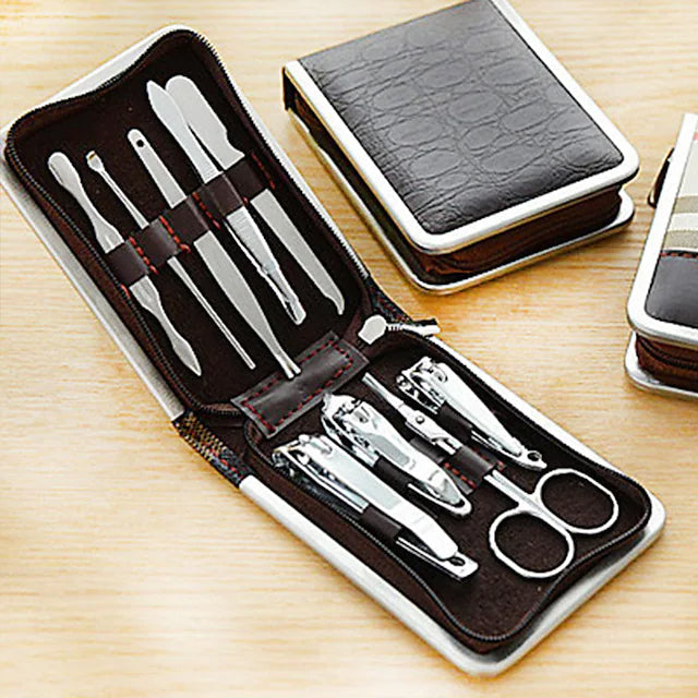 9-Pieces Set: Carbon Steel Nail Clippers Set Image 1