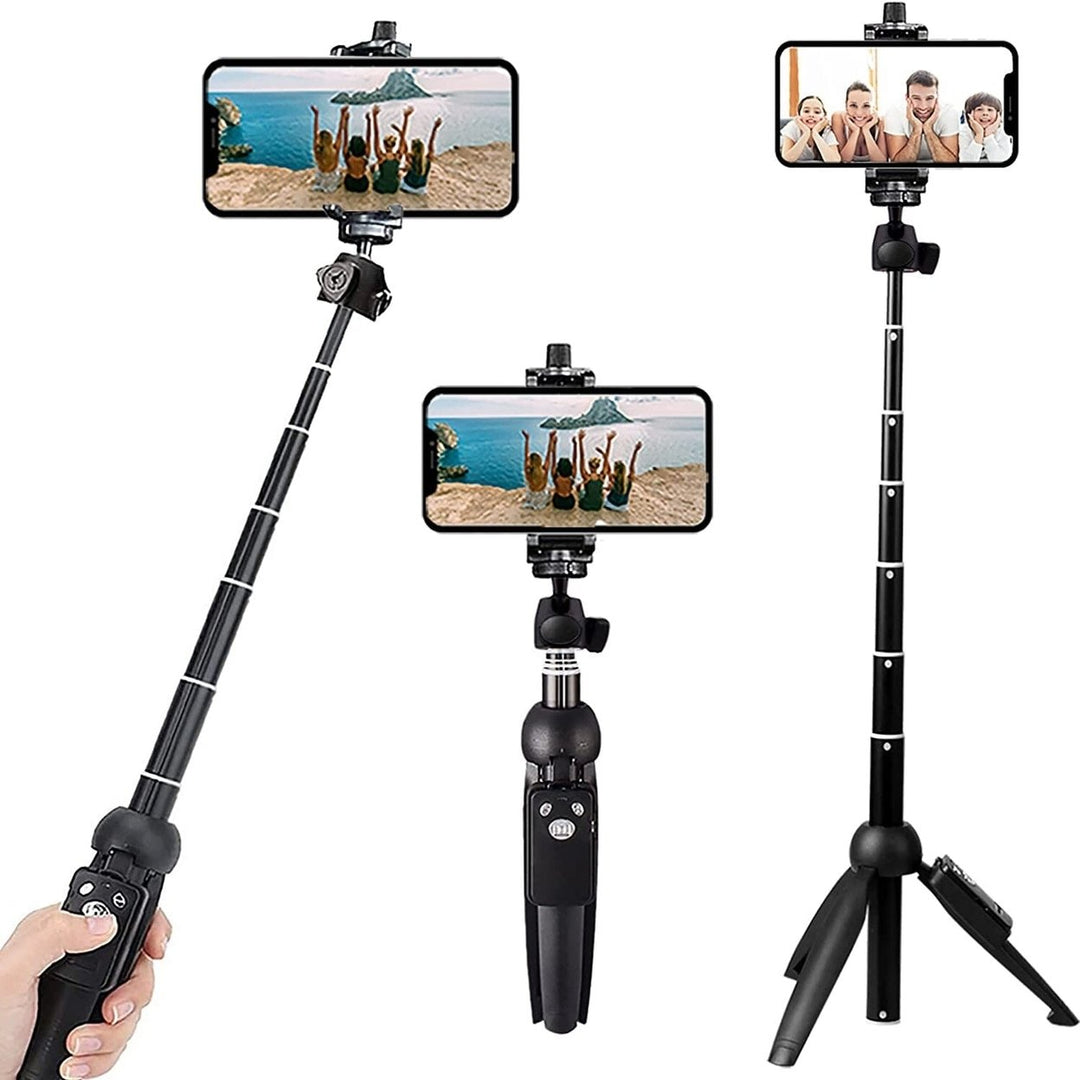 Aluminum Alloy Selfie Stick Phone Tripod Image 1