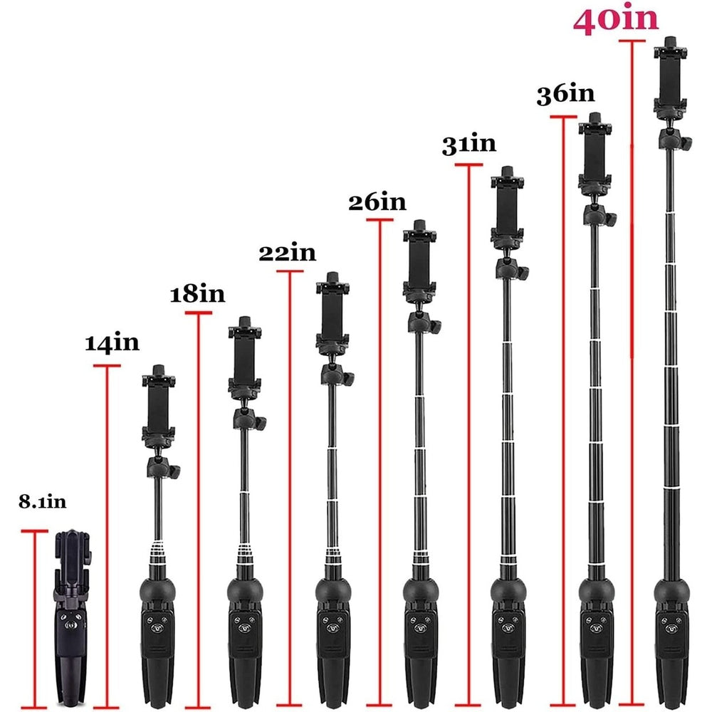 Aluminum Alloy Selfie Stick Phone Tripod Image 2