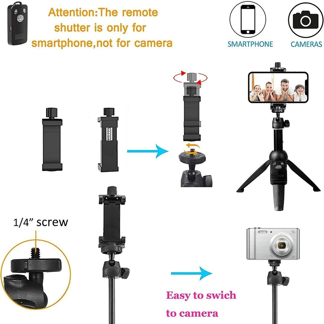 Aluminum Alloy Selfie Stick Phone Tripod Image 4