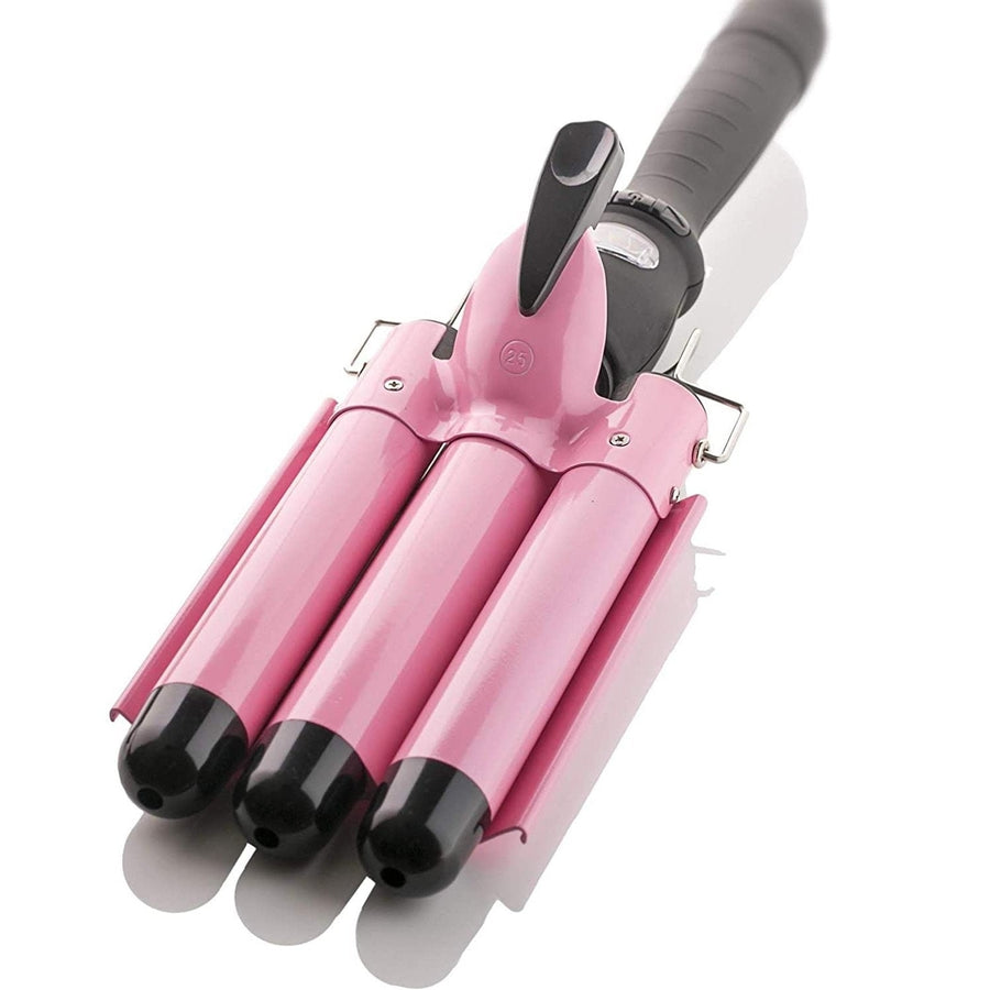 Alure Three Barrel Curling Iron Wand with LCD Temperature Display Image 1