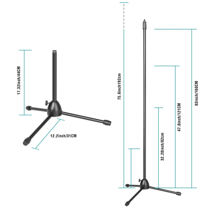 Anti-slip Tripod Condenser Microphone Stand Image 6