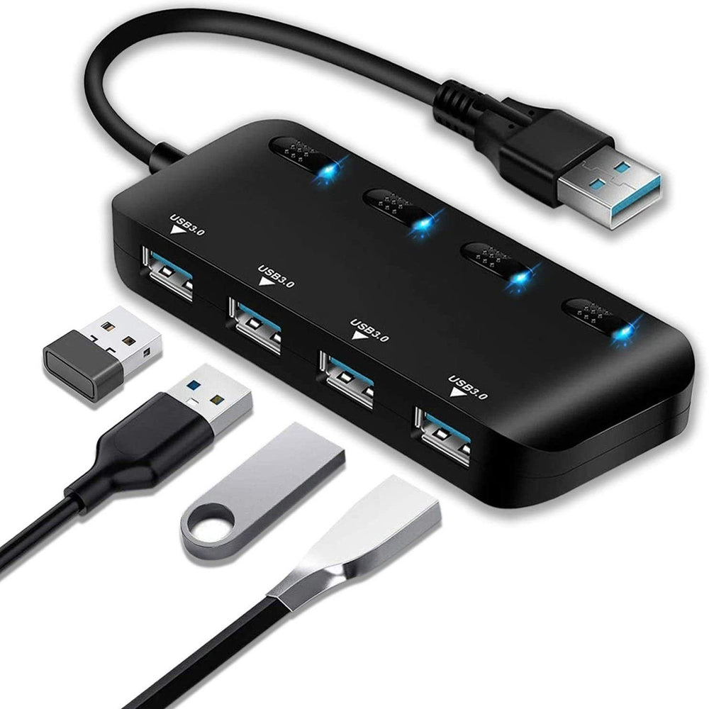 APANAGE 4-Port Powered USB 3.0 Hub Splitter Image 2