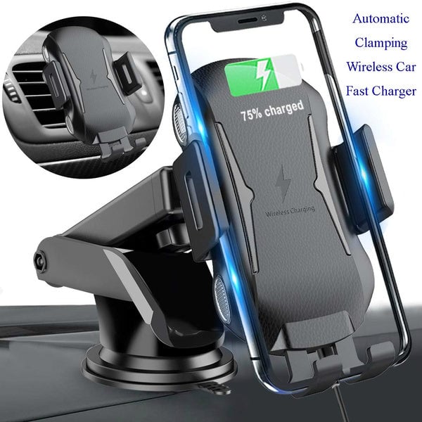 Automatic Clamping Wireless Car Charger Mount Image 2