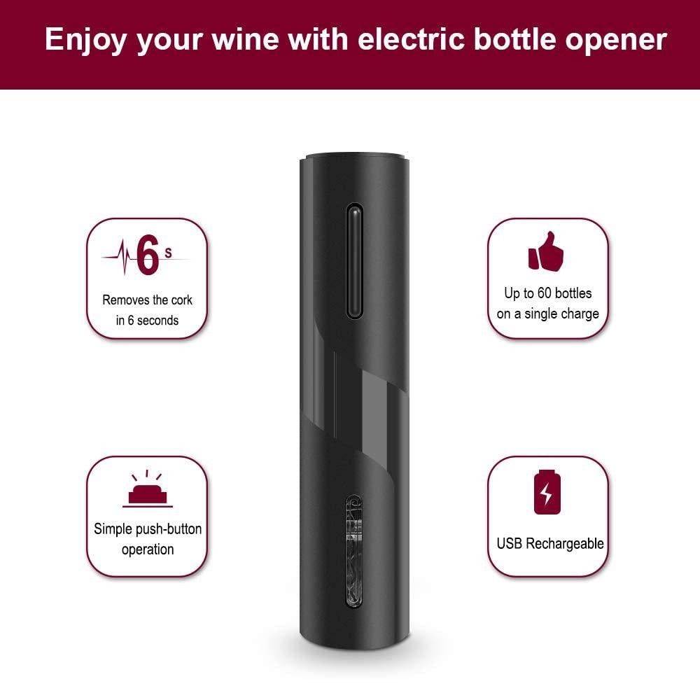 Automatic Electric Wine Bottle Corkscrew Opener Image 3