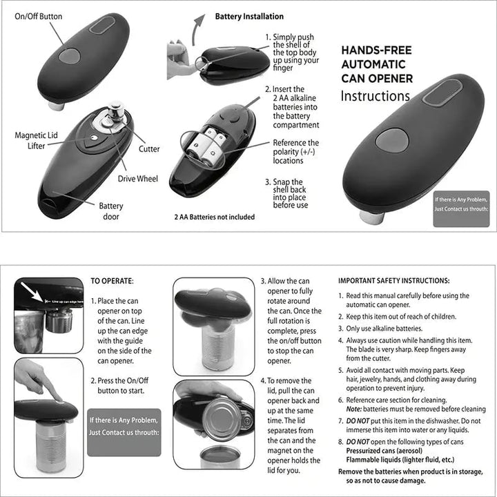 Automatic Jar Opener Electric Safe and Easy to Use Image 10