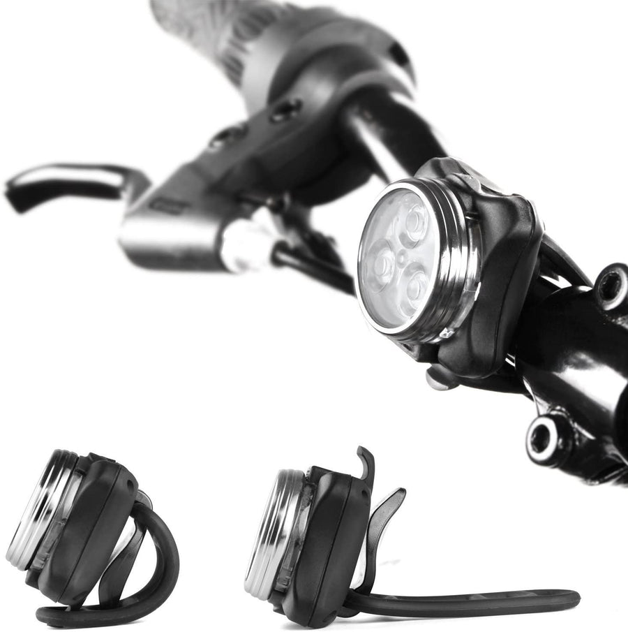 Ascher USB Rechargeable Bike Light Set Image 1