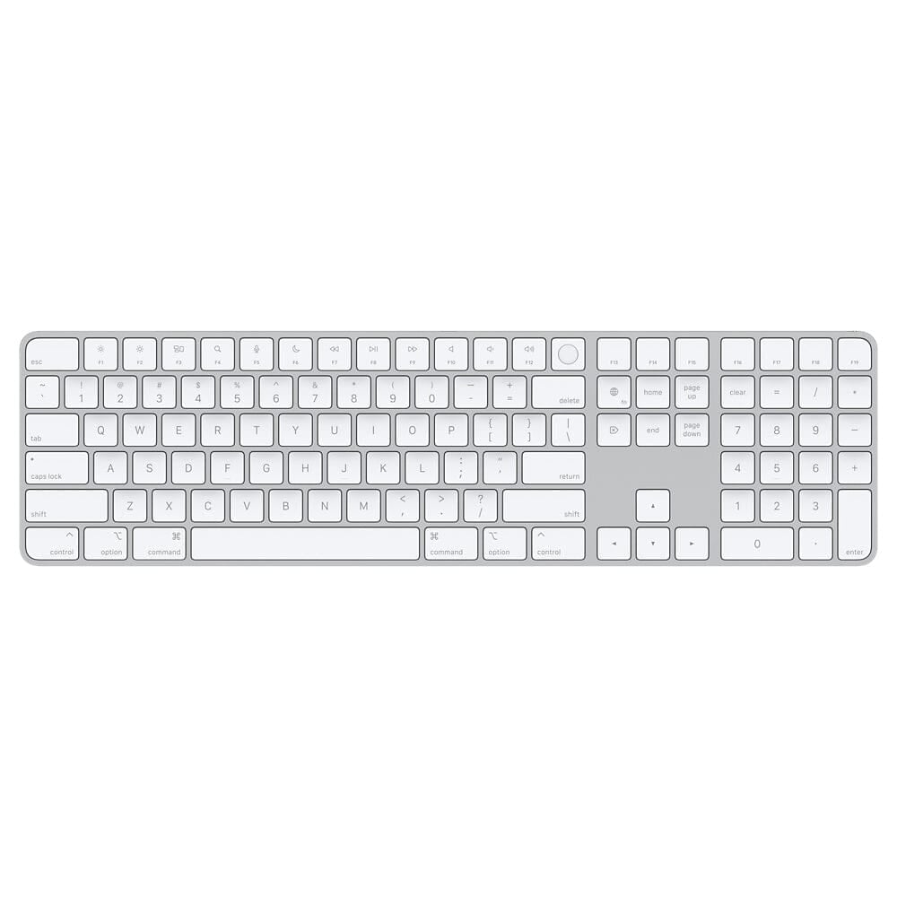 Apple Magic Keyboard with Touch ID and Numeric Keypad - US English - White Keys Image 1