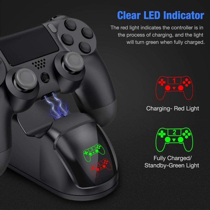 BEBONCOOL Controller USB Charging Station Dock for PS4 Image 3