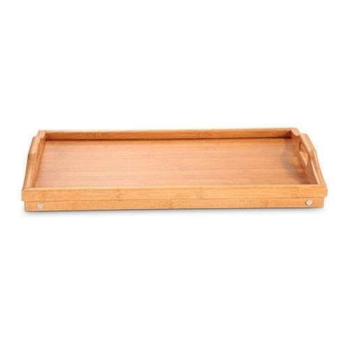 Bamboo Folding Bed Tray Table Image 3