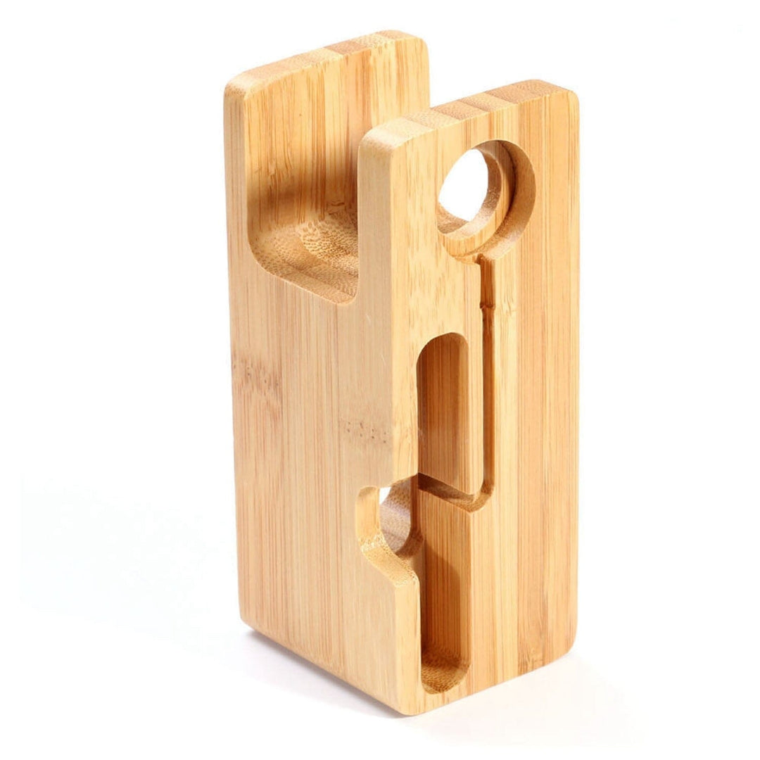 Bamboo Wood Charging Stand for Apple Watch Image 3