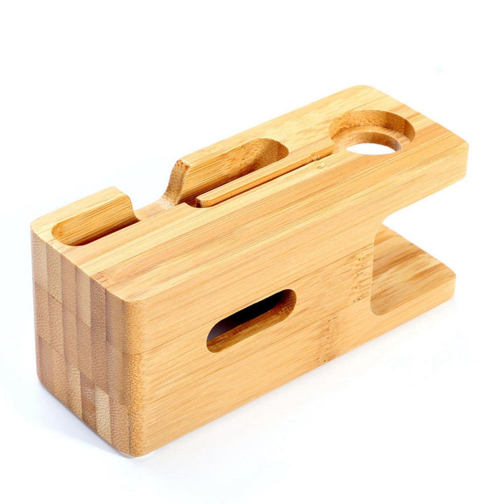 Bamboo Wood Charging Stand for Apple Watch Image 4