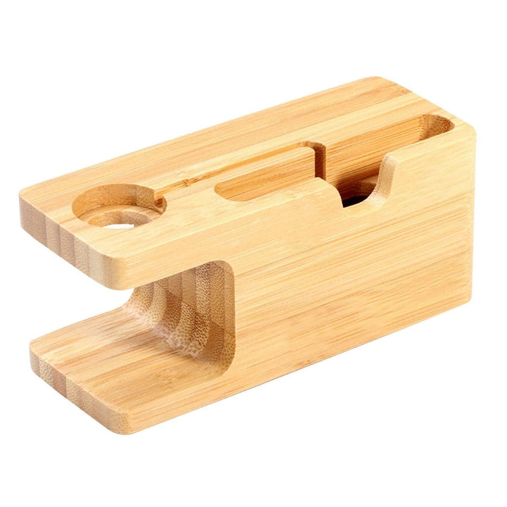 Bamboo Wood Charging Stand for Apple Watch Image 4