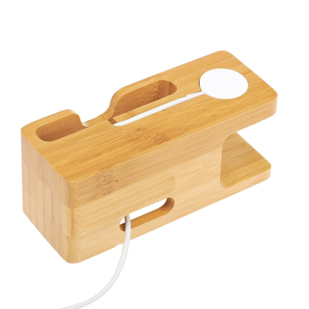 Bamboo Wood Charging Stand for Apple Watch Image 6