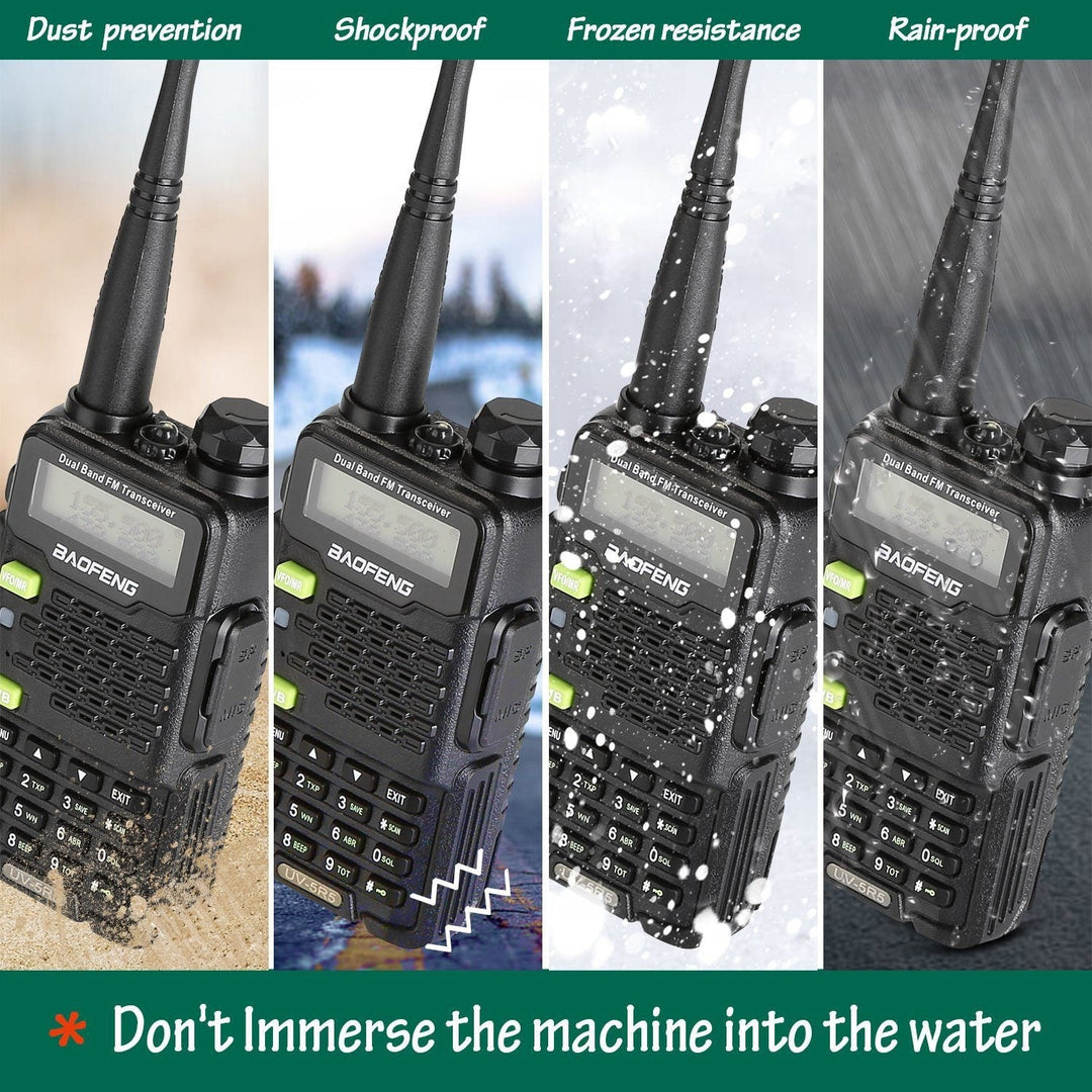 BAOFENG UV-5R5 VHF/UHF Dual Band Two Way Ham Radio Transceiver Walkie Talkie Image 8