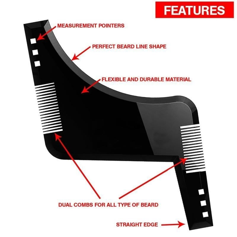 Beard Styling Comb Trim Guide Image 4