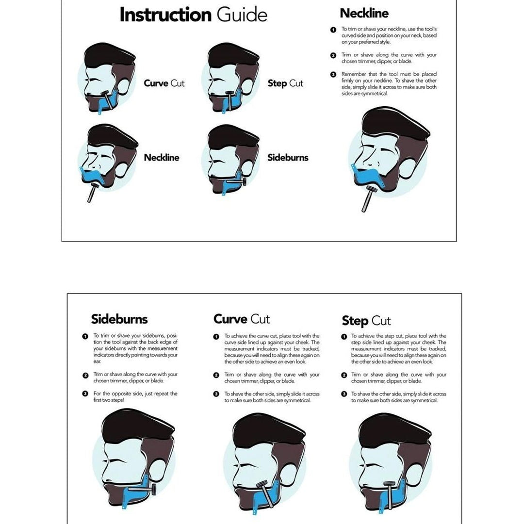 Beard Styling Comb Trim Guide Image 4