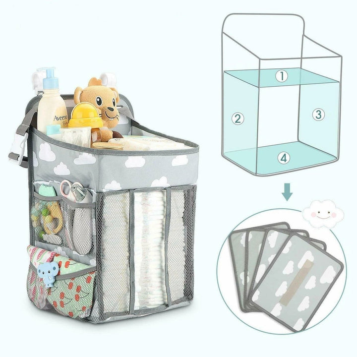 Baby Hanging Storage Caddy Crib Organizer Image 4