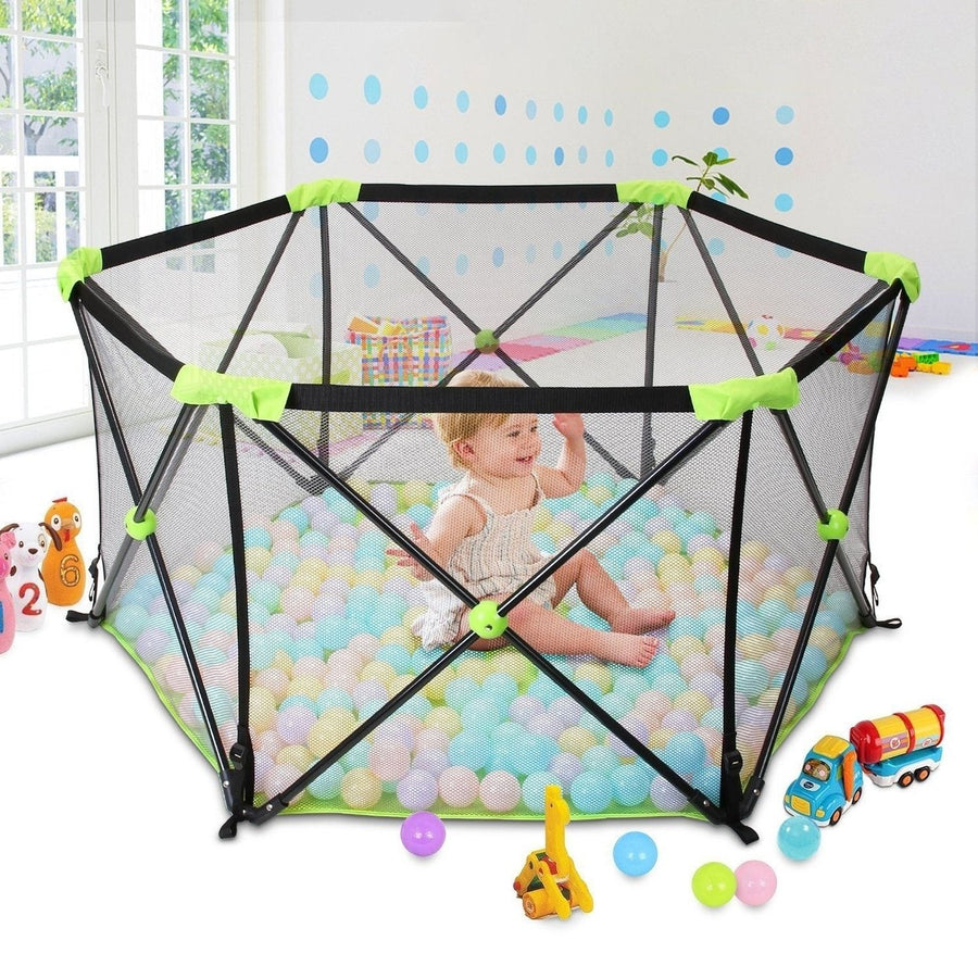 Baby Safe Playpen Portable Play Yard Image 1