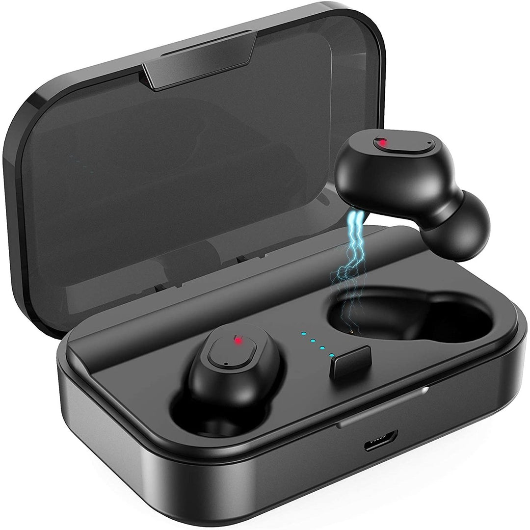 Bluetooth 5.0 Wireless Earbuds with 2000mAh Charging Case Stereo Headphones Image 1