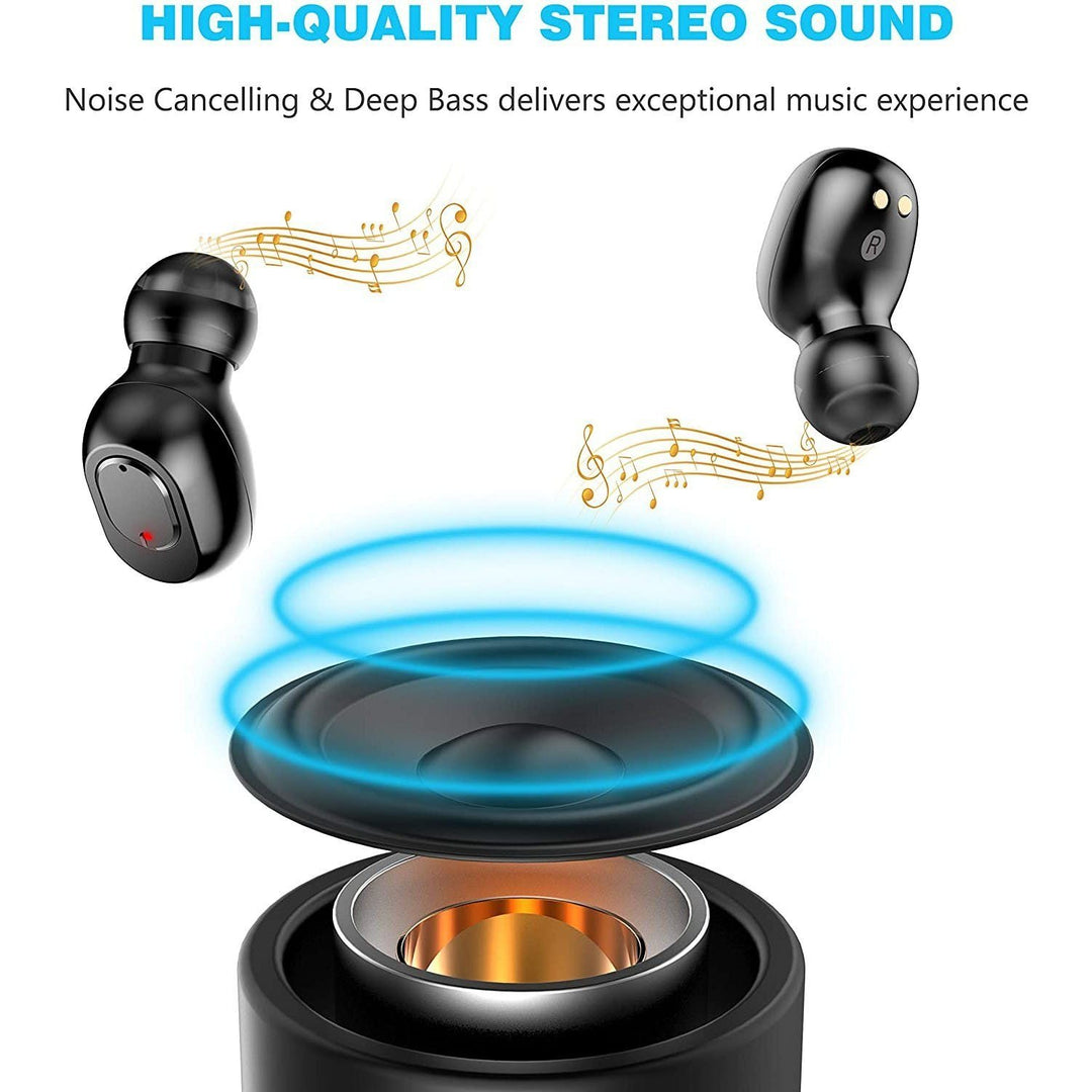 Bluetooth 5.0 Wireless Earbuds with 2000mAh Charging Case Stereo Headphones Image 3